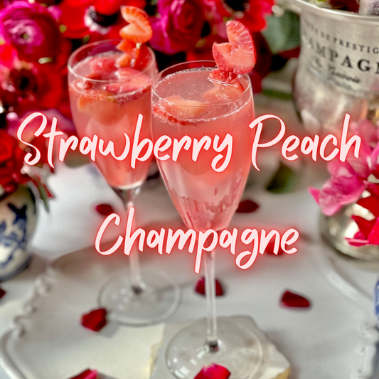 Strawberry Peach Champagne